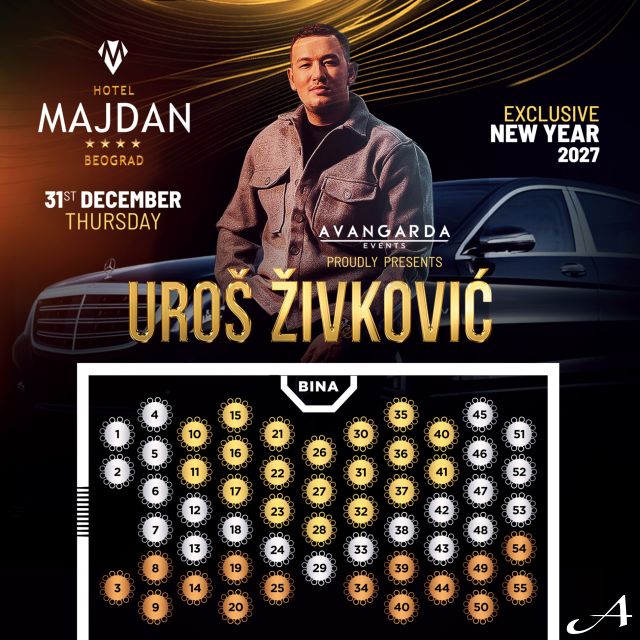 Hotel Majdan - muzičar i raspored sedenja