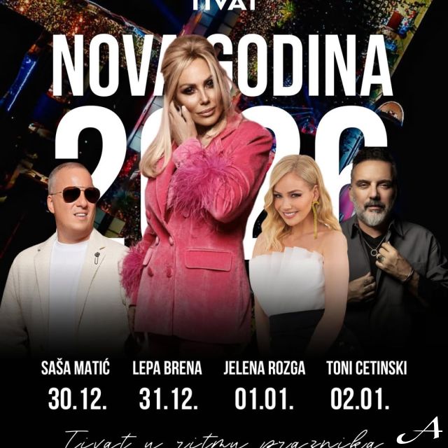 Nova godina - izvođači na posteru