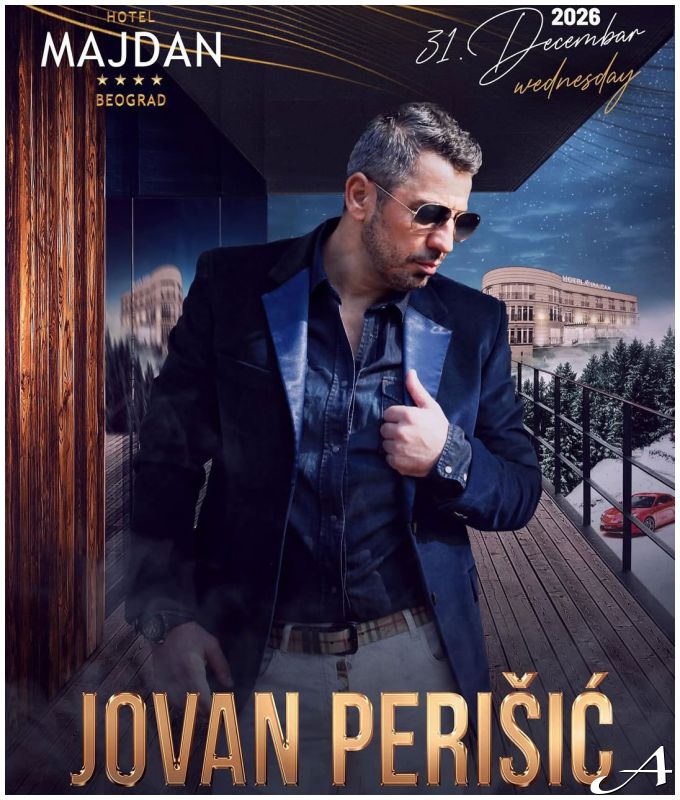 Doček Nove godina 2026 sa Jovanom Perišićem u Hotelu Majdan